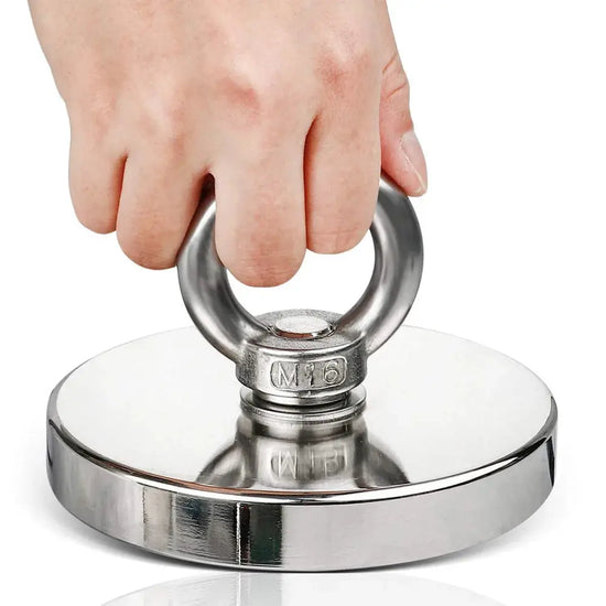 Super Strong Neodymium Fishing Magnets Heavy Duty imanes Magnet with Countersunk Hole Eyebolt for Salvage Magnetic Fishing Shop1102985420 Store