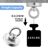 Super Strong Neodymium Fishing Magnets Heavy Duty imanes Magnet with Countersunk Hole Eyebolt for Salvage Magnetic Fishing Shop1102985420 Store