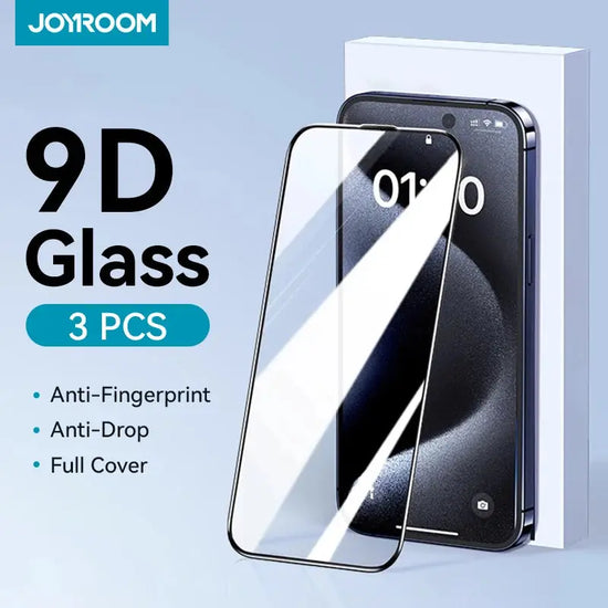 Joyroom 1/2/3pcs HD Glass Screen Protector for iPhone 16 15 14 13 12 11 Pro Max Full Screen Tempered Glass Protection for iPhone Joyroom Official Store